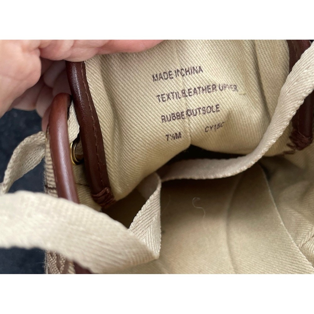 Michael Kors Womens MK Monogram Logo Low Top Sneakers Brown Tan Leather Trim - Picture 9 of 9